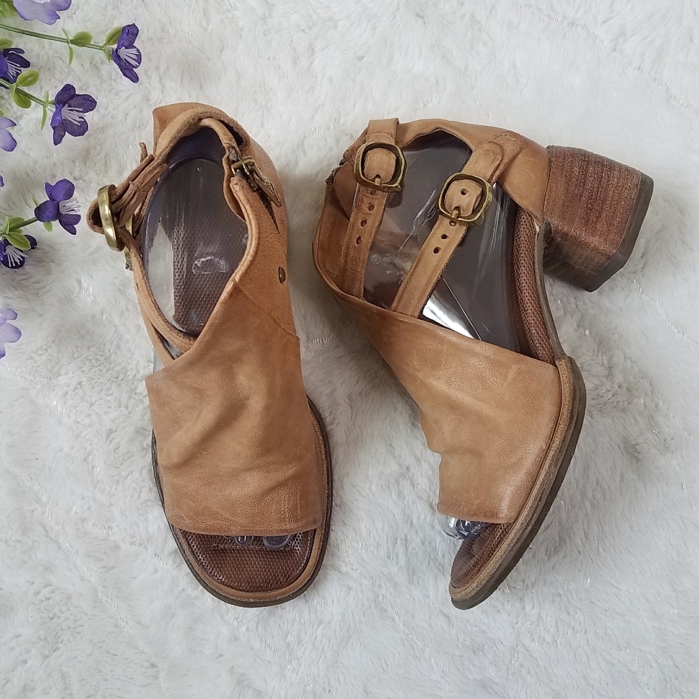 A.S.98 Naldo Camel Fango Tan Sandals